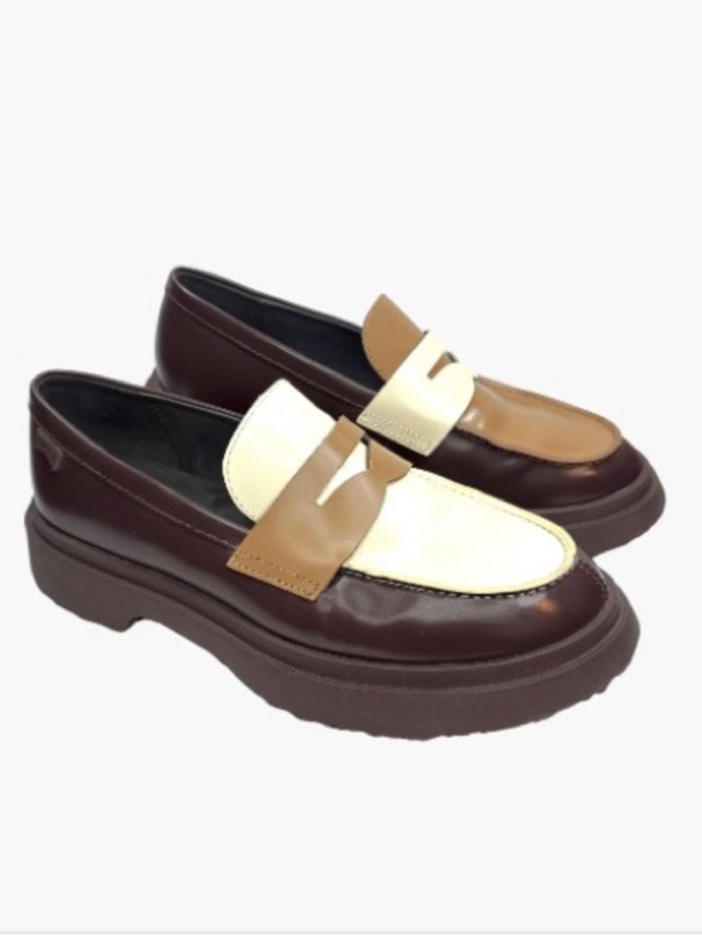 New! Camper Walden Twins Two-Tone Mismatched Leather Loafers | 39 - Picture 3 of 11